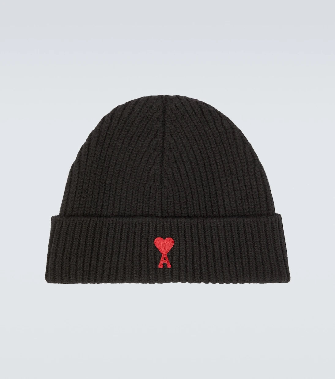 Ami Paris - Ami De Cœur ribbed-knit wool beanie