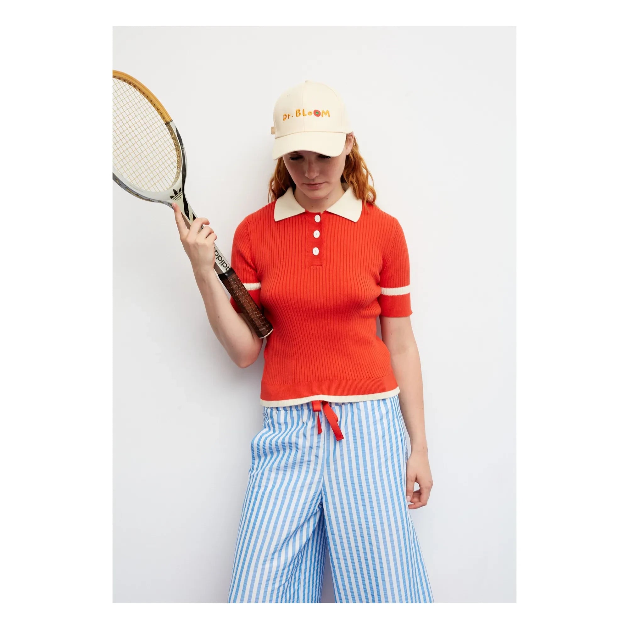 Dr Bloom - Trina Cotton polo shirt  | Red