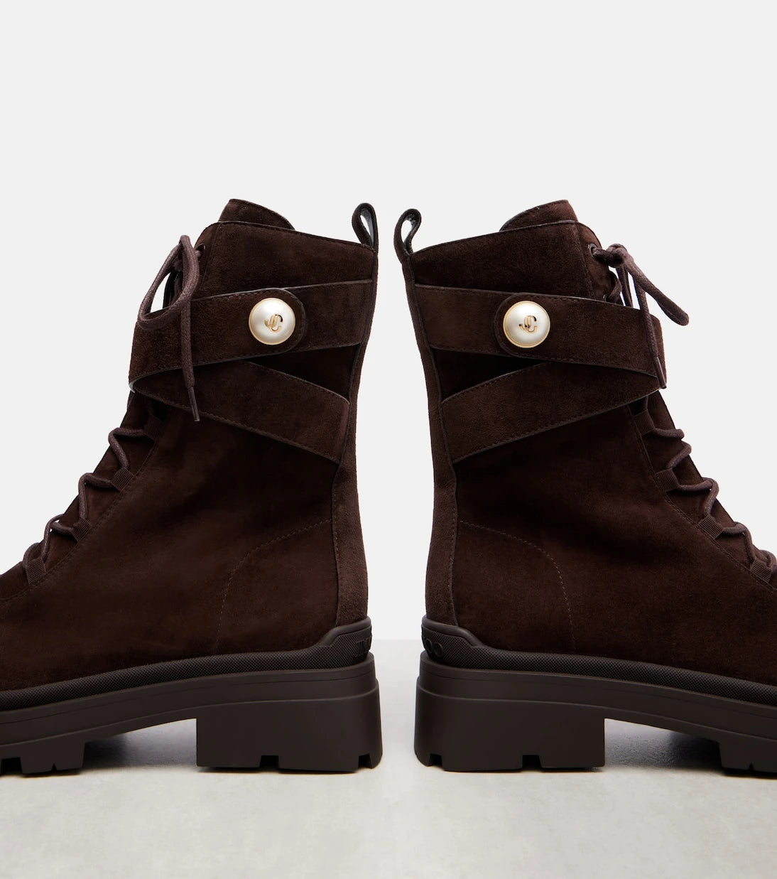 Jimmy Choo - Noemi 45 suede combat boots