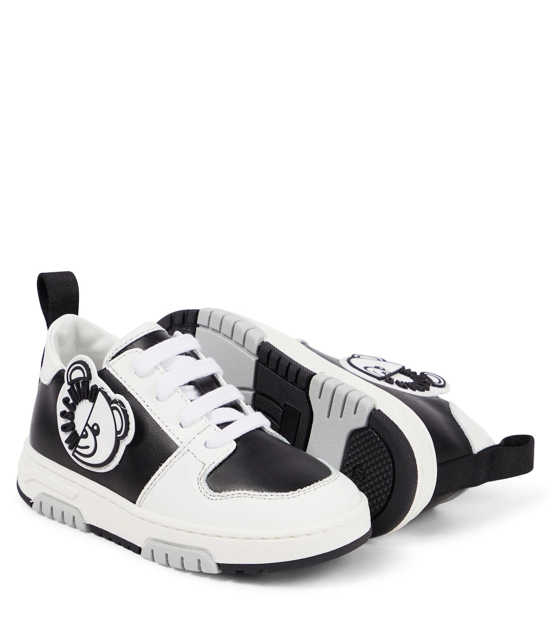 Moschino Kids - أحذية رياضية جلدية