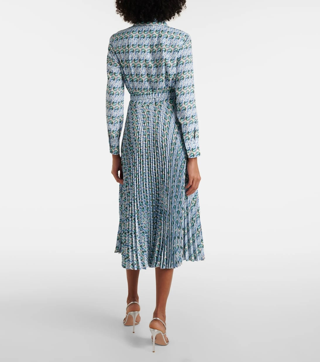 Tory Burch - Printed twill midi dress