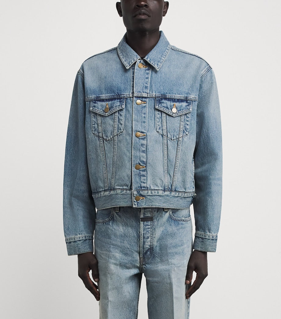 Fear Of God Blue Denim Trucker Jacket