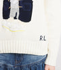 Ivory Cotton-Linen Polo Bear Hoodie