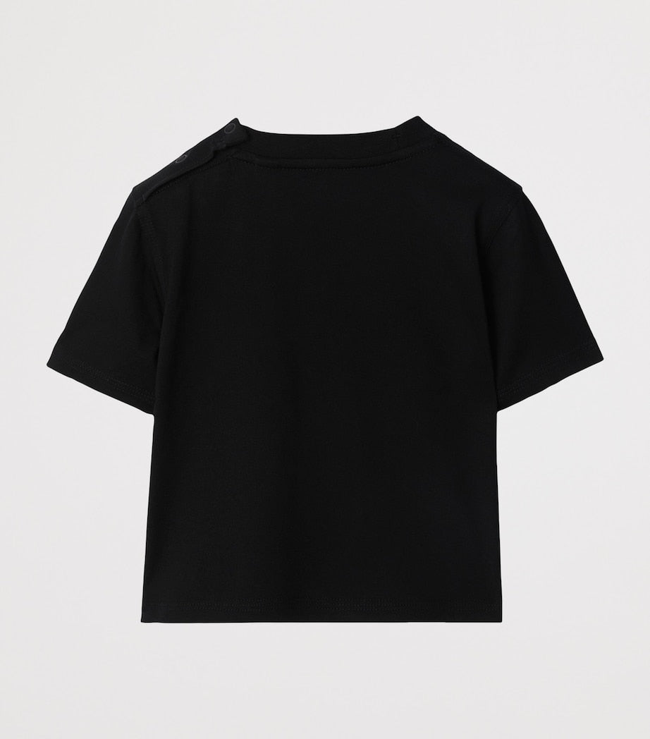 Burberry Kids Cotton Check-Patch T-Shirt (6-24 Months)