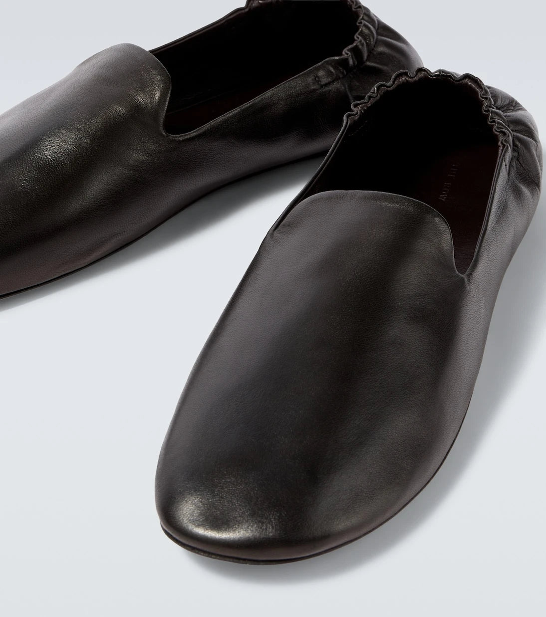 The Row - Casa leather slip-on shoes