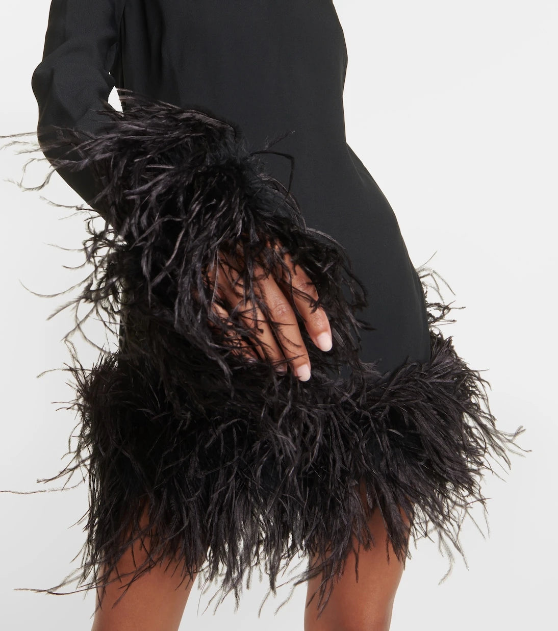 Taller Marmo - Piccolo Ubud feather-trimmed minidress