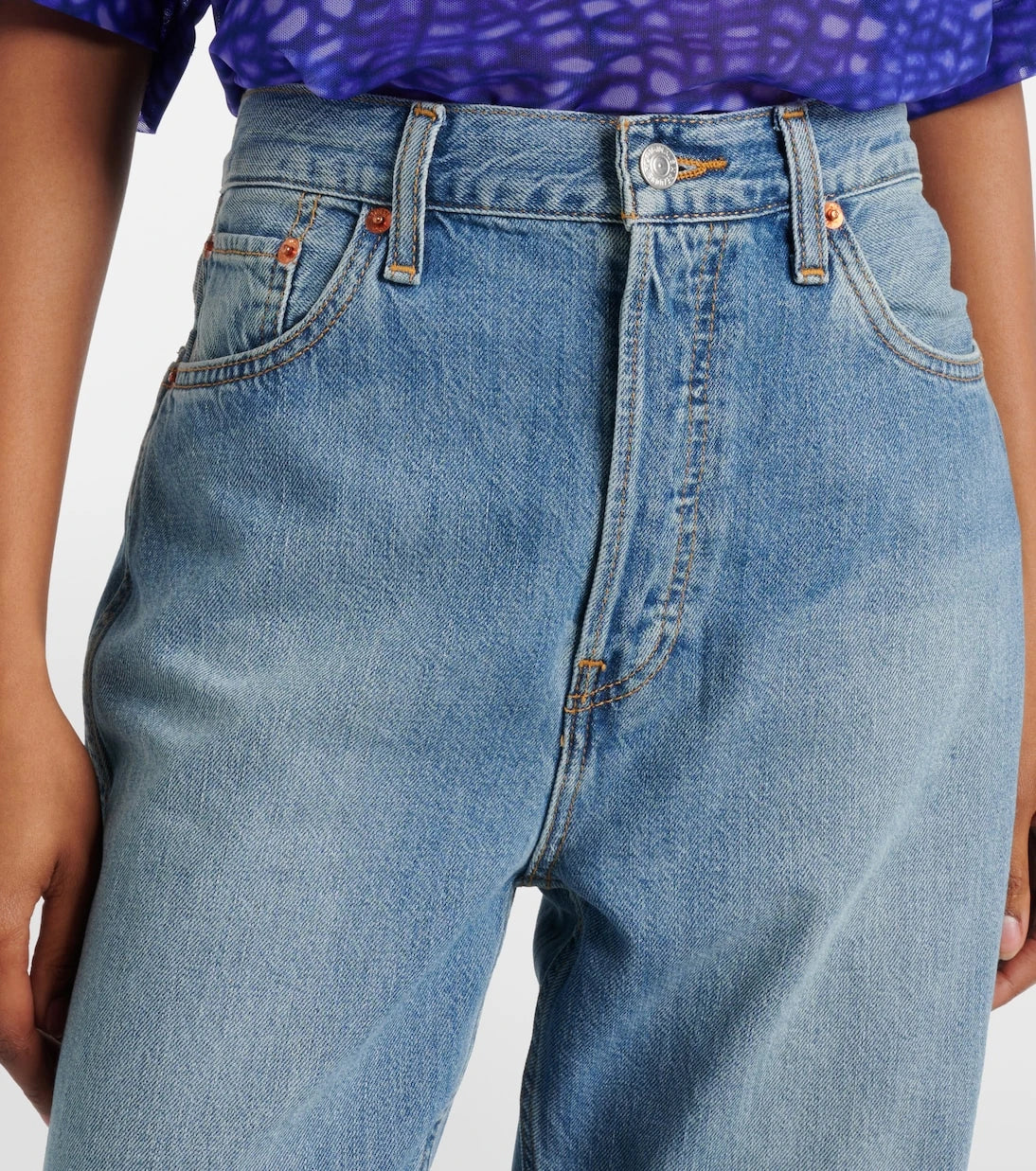 Re/Done - 90s high-rise straight jeans