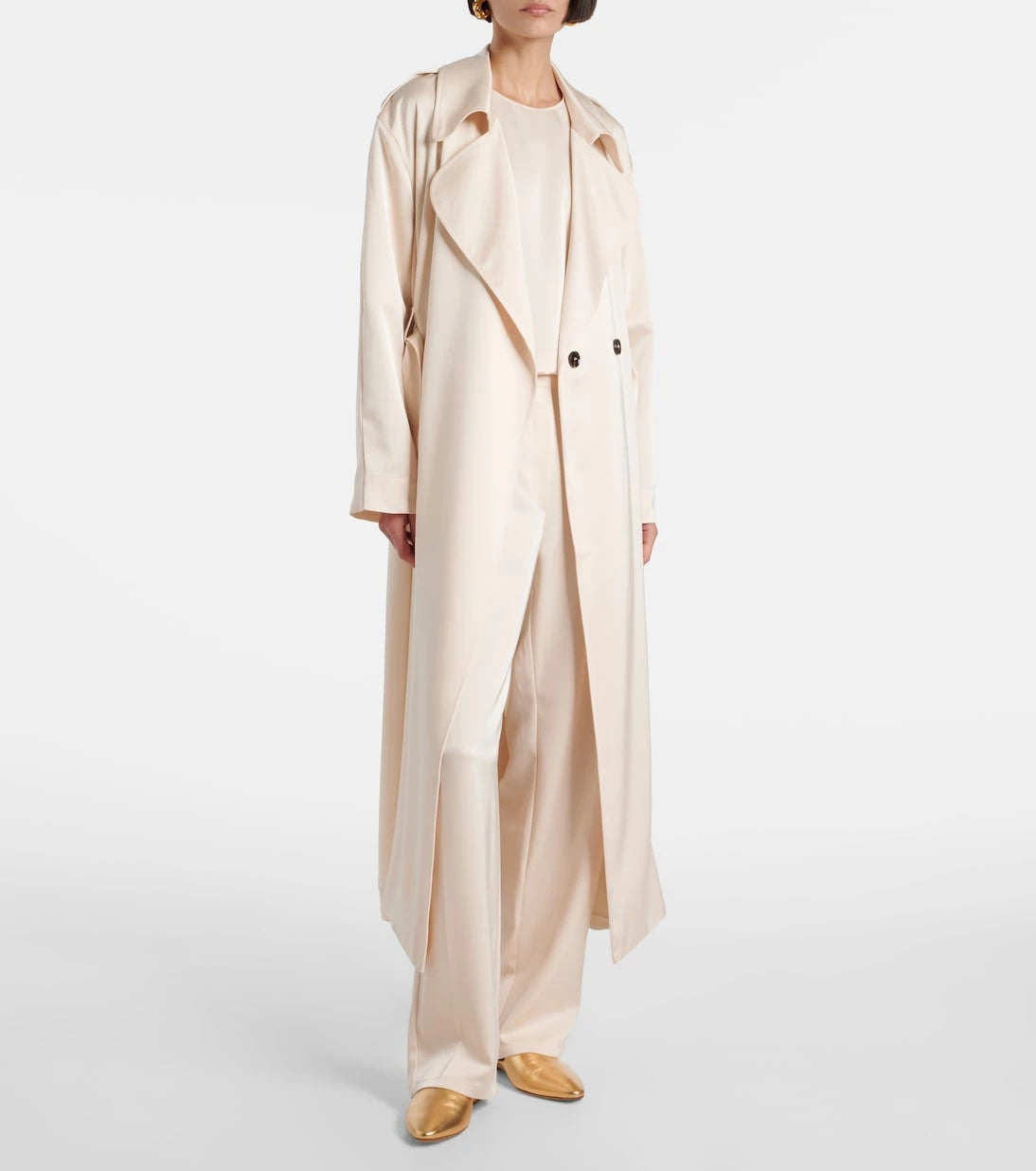 Leset - Barb satin trench coat