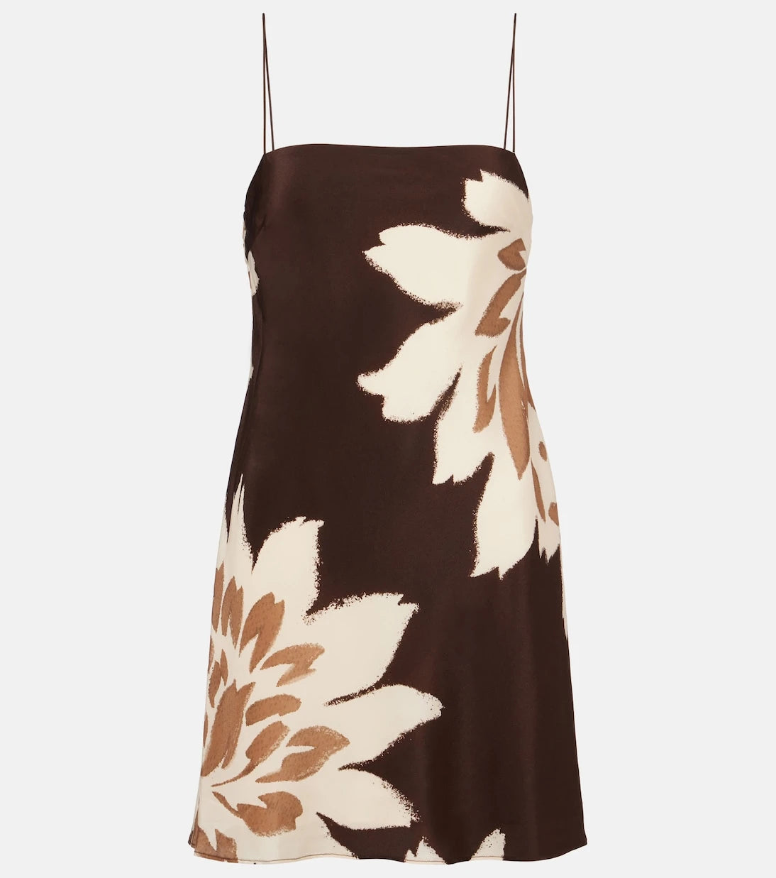 SIR - Floral silk satin slip dress