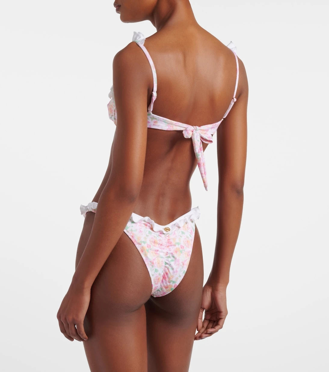 Bananhot - Jena floral ruffled bikini top