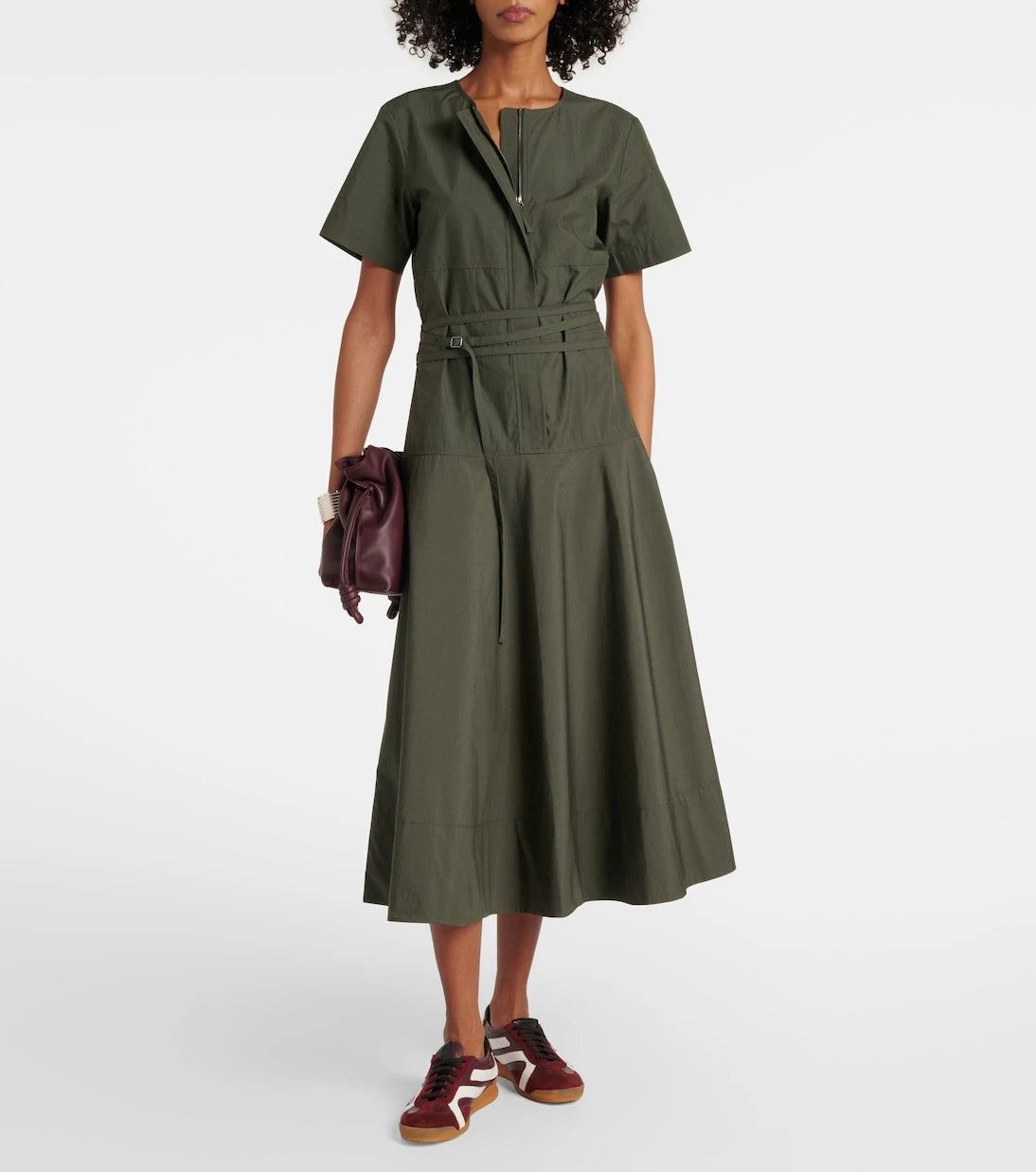 Proenza Schouler - Track suede-trimmed leather sneakers