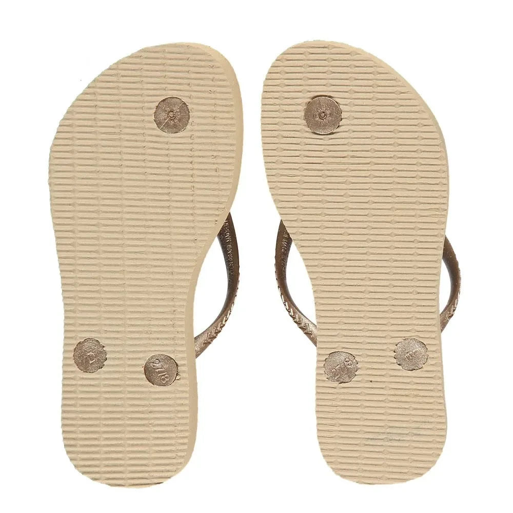 Havaianas - Narrow Flip Flops | Gold