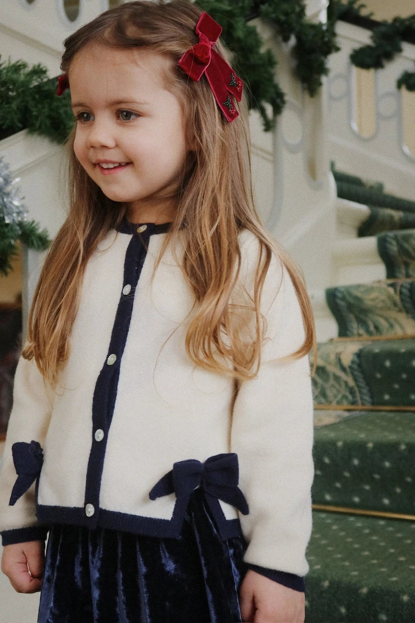 Konges Sløjd - Alette bow-detail wool cardigan