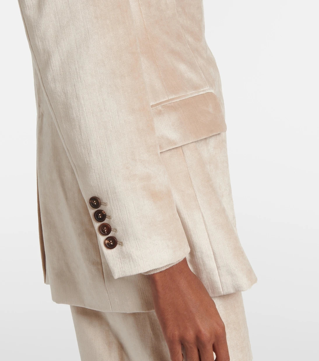 Brunello Cucinelli - Cotton-blend velvet blazer