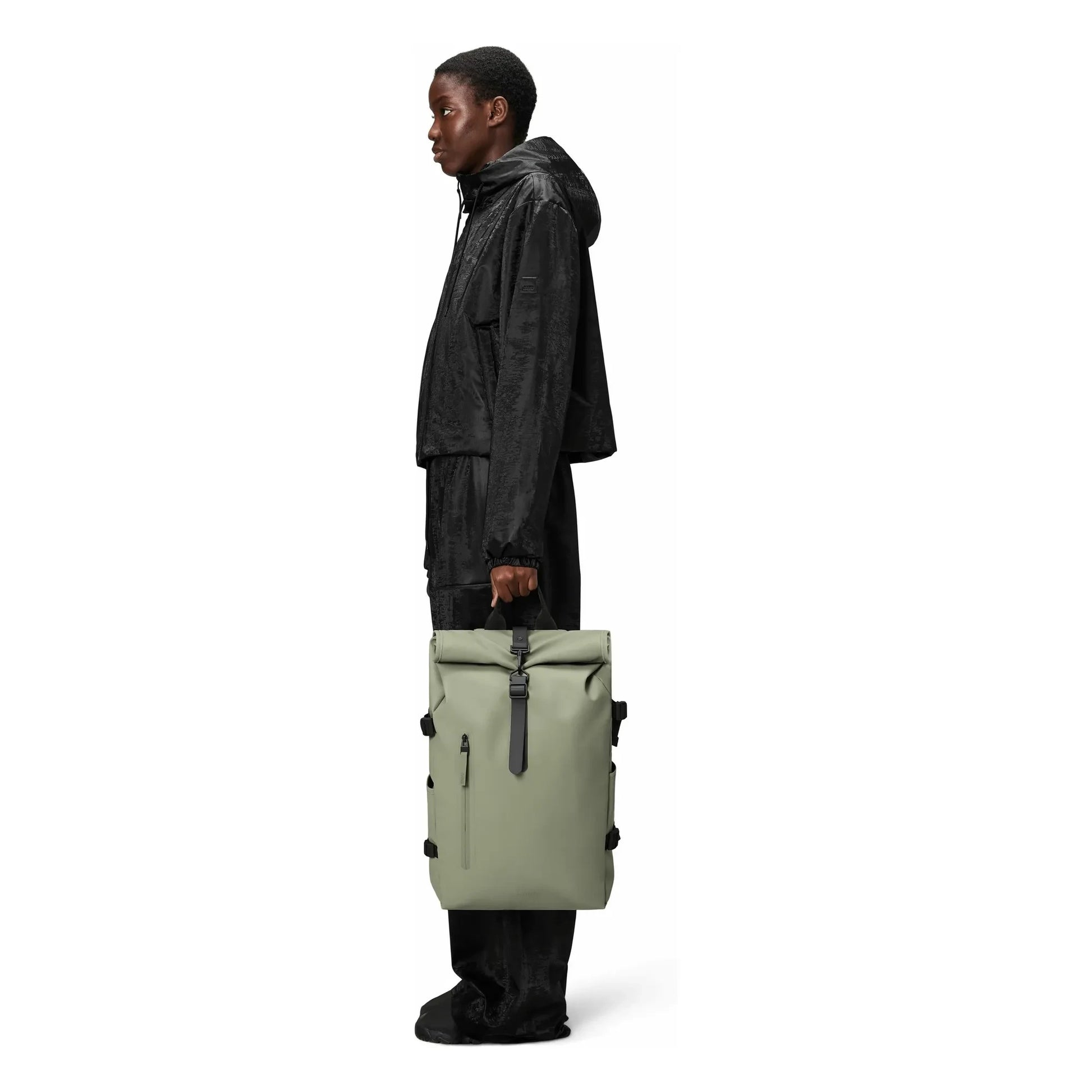 Rains - Rolltop Large Backpack W3 | Light khaki