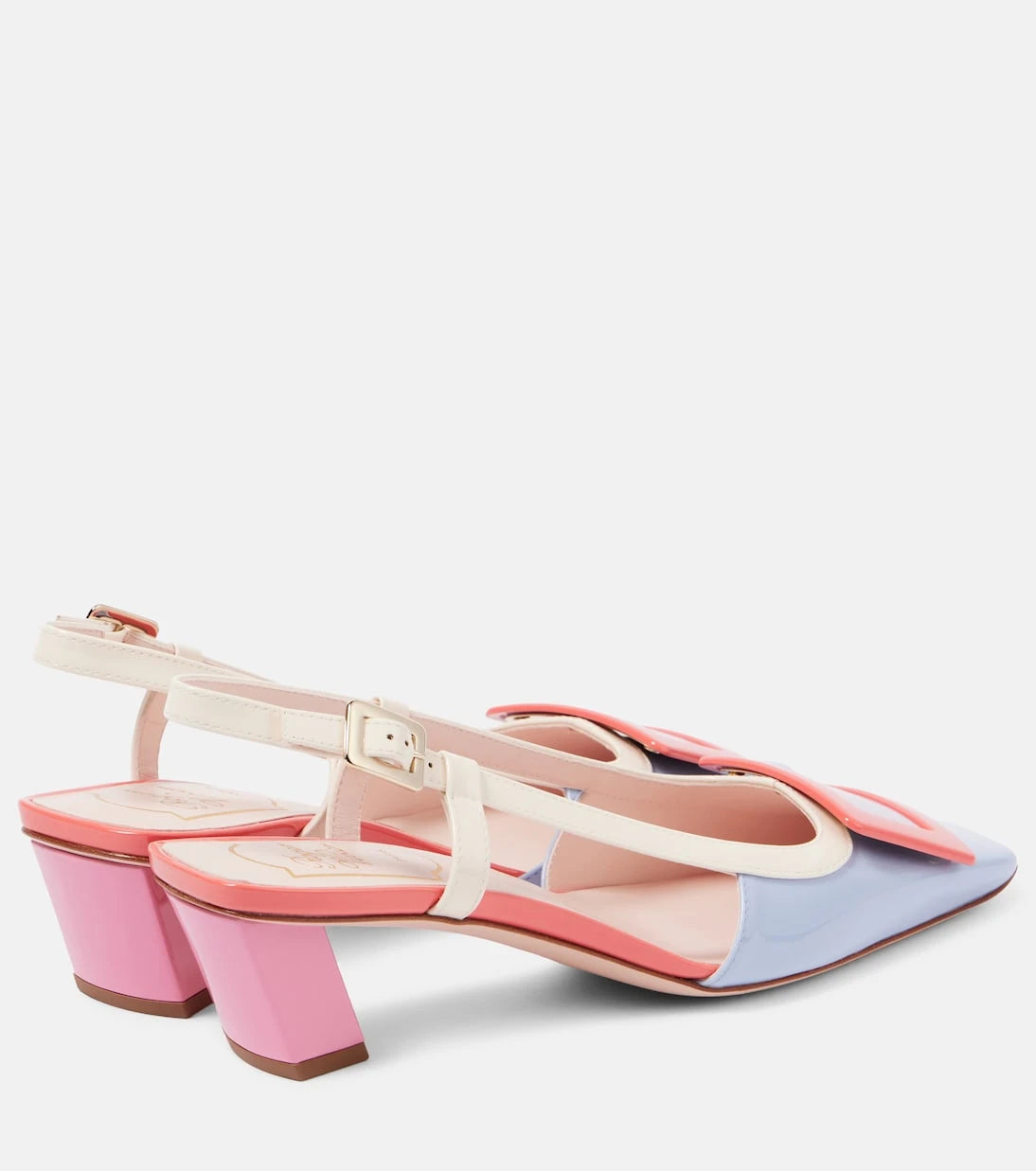 Roger Vivier - Belle Vivier patent leather slingback pumps