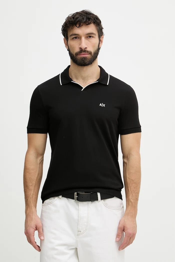 Armani Exchange тениска с яка мъжка памучна