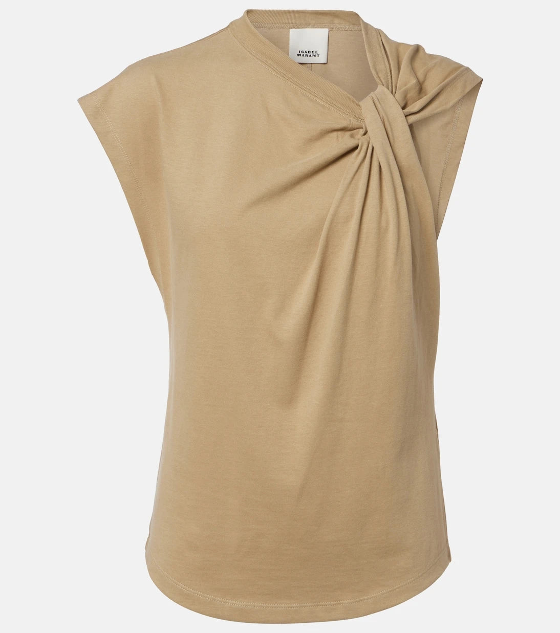Isabel Marant - Nayda gathered cotton jersey T-shirt