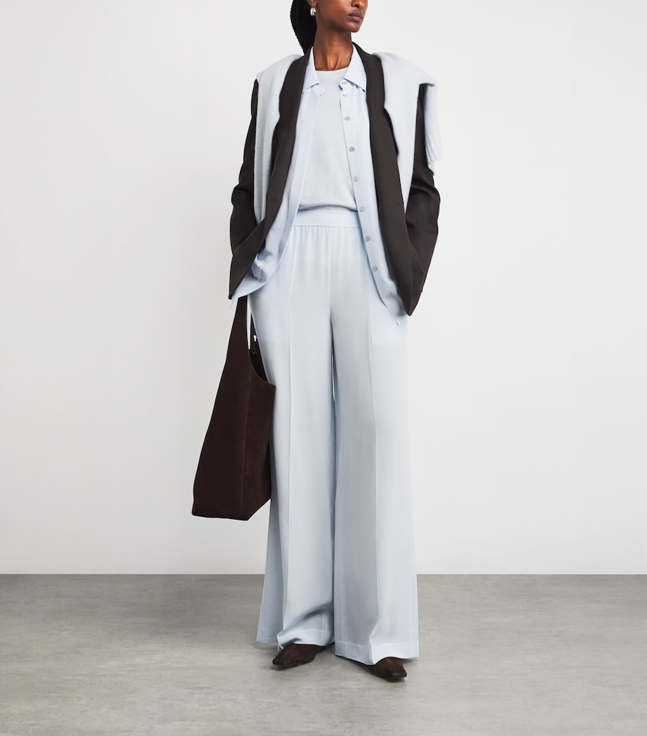 Cotton-Silk Tank Top OXFORD BLUE