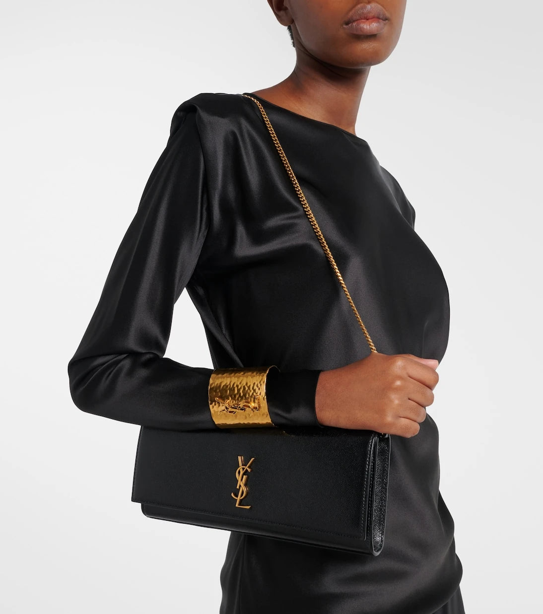 Saint Laurent - Kate leather clutch