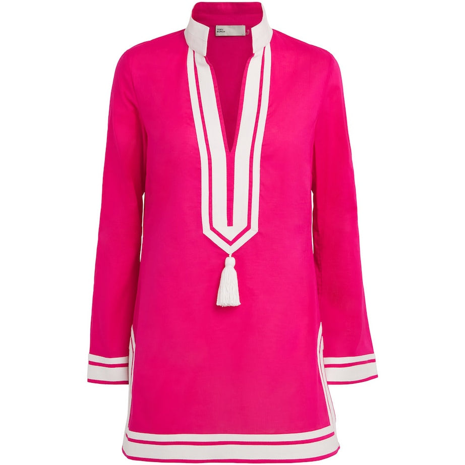Pink Cotton Tunic Cover-Up