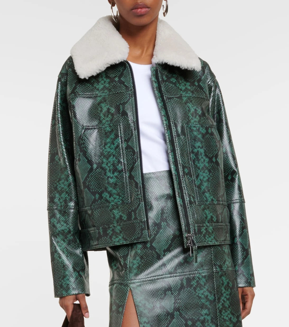 Dorothee Schumacher - Urban Jungle snake-print leather jacket