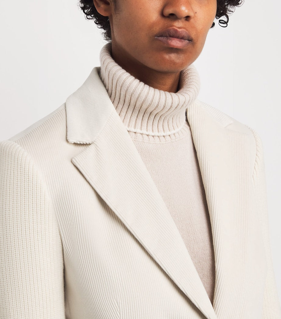 Eleventy Cotton-Blend Corduroy Single Button Blazer