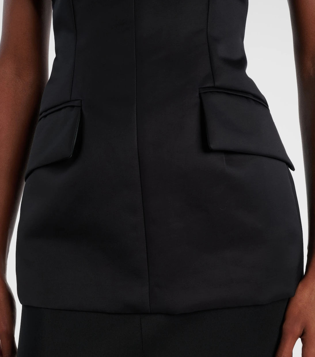 Sportmax - فستان سيلين من مزيج القطن