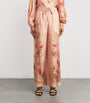 Zimmermann Pink Silk Cascadian Trousers
