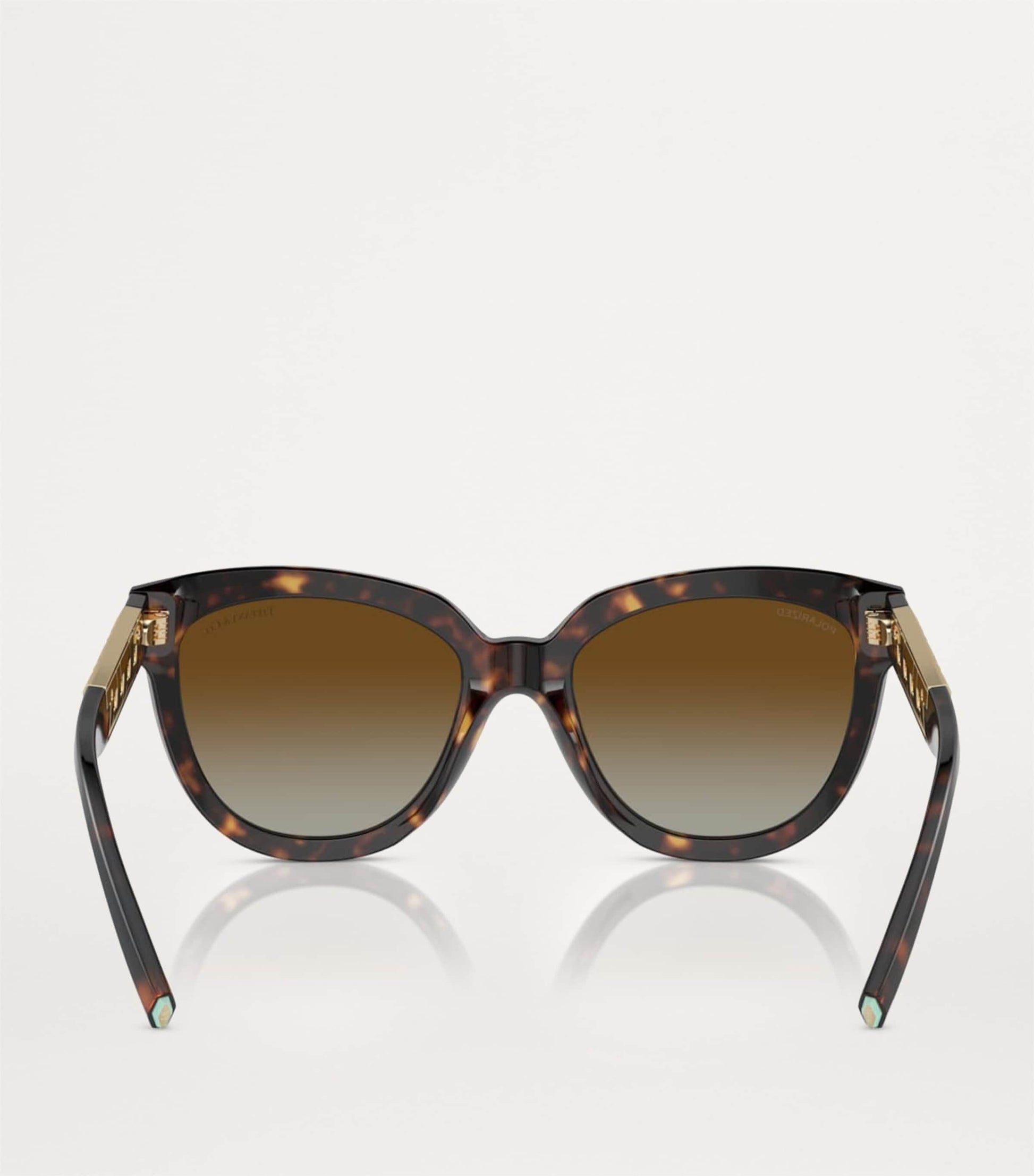 Tiffany & Co. Brown Acetate Cat Eye Sunglasses
