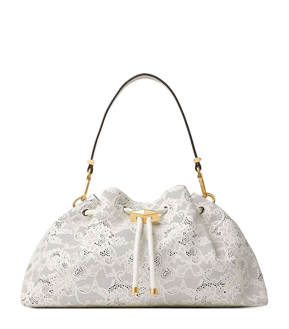 Jimmy Choo Medium Cinch Leather Shoulder Bag