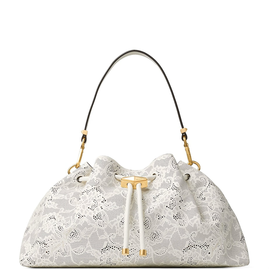 Jimmy Choo Medium Cinch Leather Shoulder Bag