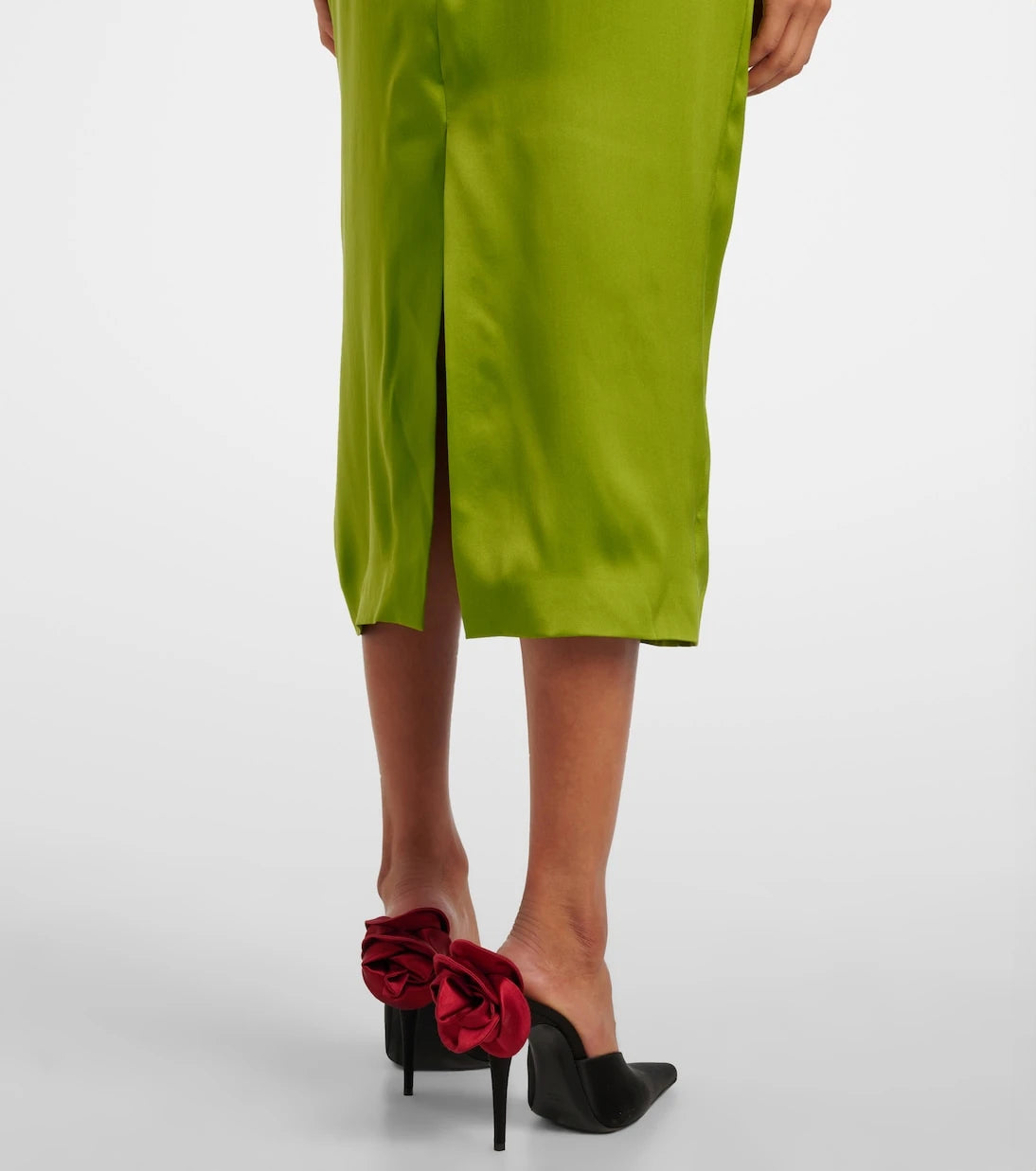 Magda Butrym - Halterneck silk satin midi dress
