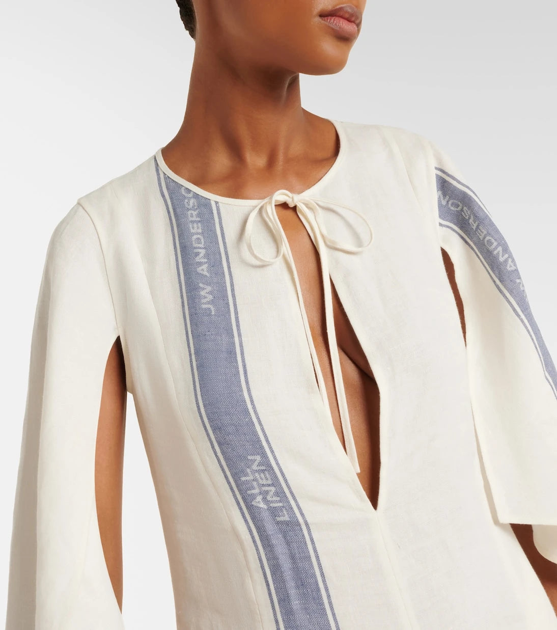 JW Anderson - Asymmetric linen maxi dress