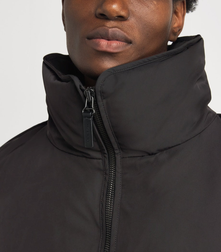 Yves Salomon Black Down-Mink Technical Puffer Jacket (55cm)