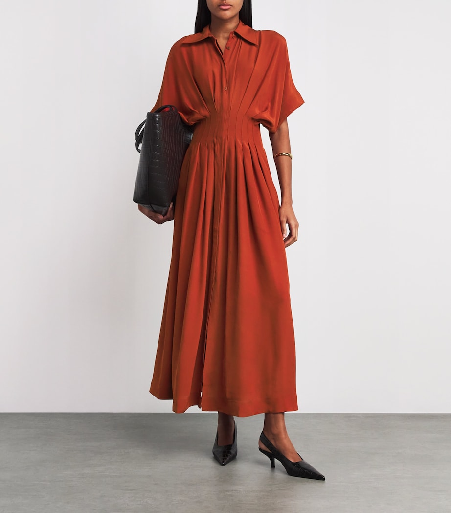 Palmer//Harding Red Crepe Courage Maxi Dress
