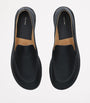 Black Canal Leather Loafers