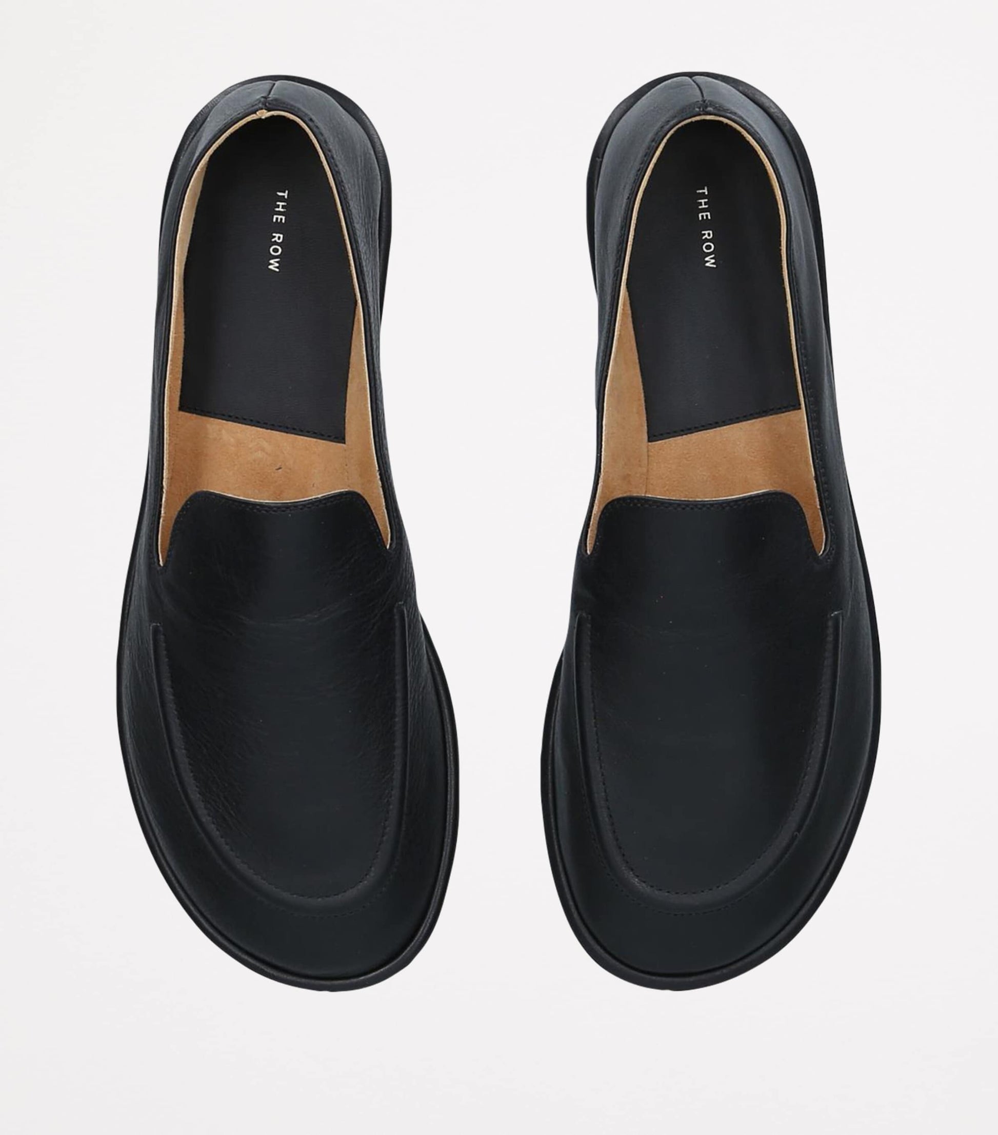 Black Canal Leather Loafers