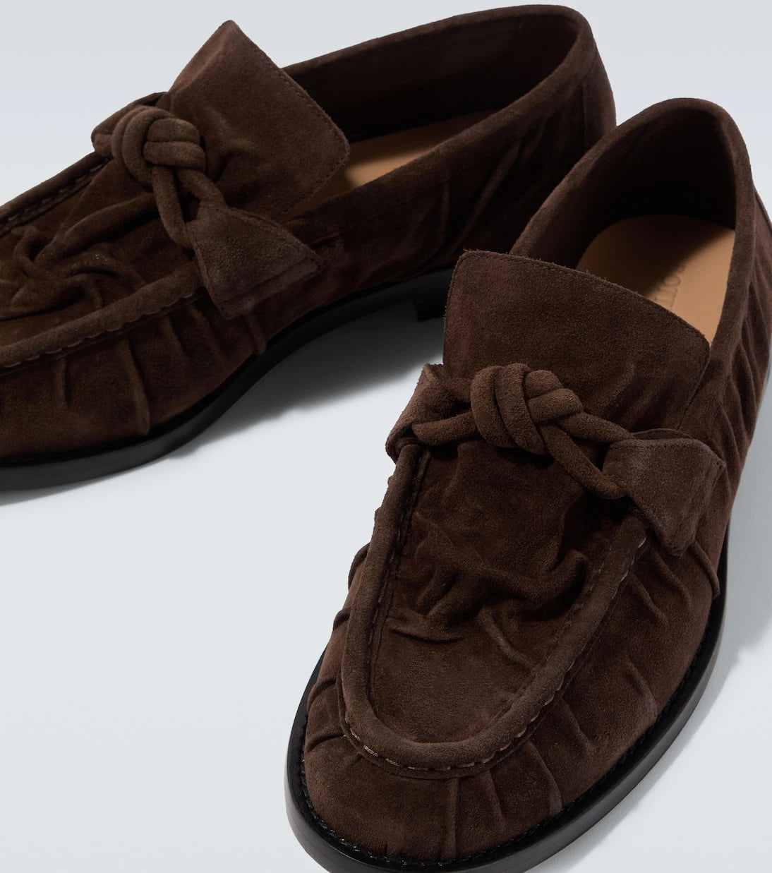 Bottega Veneta - Astaire Knot suede loafers