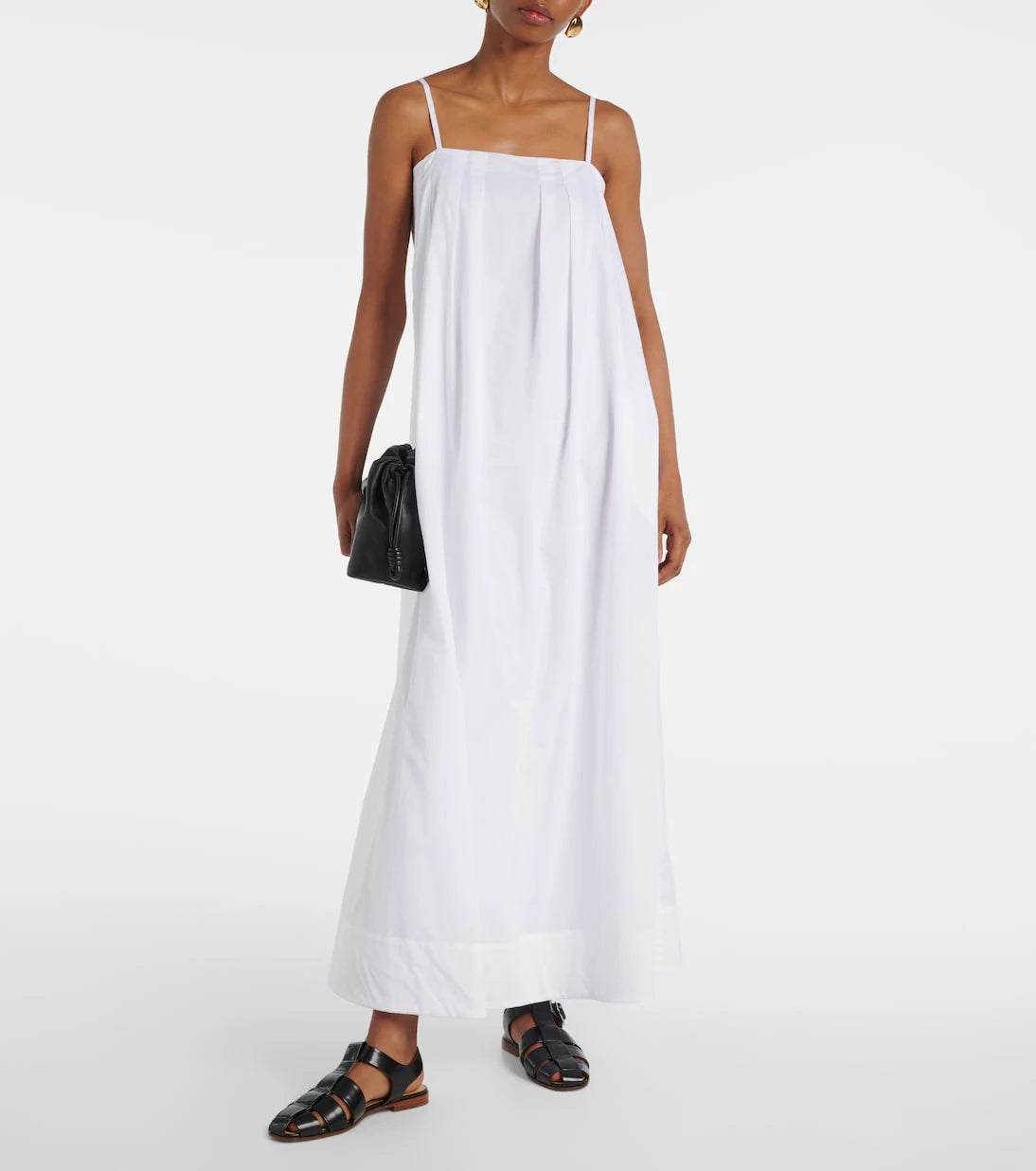 Asceno - Heather cotton batiste maxi dress