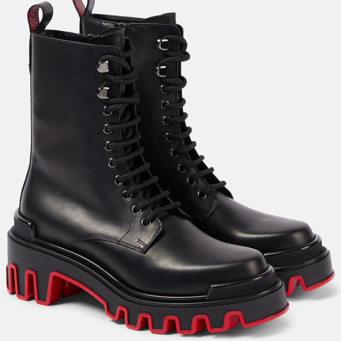 Christian Louboutin - Dune Trott Alta leather combat boots