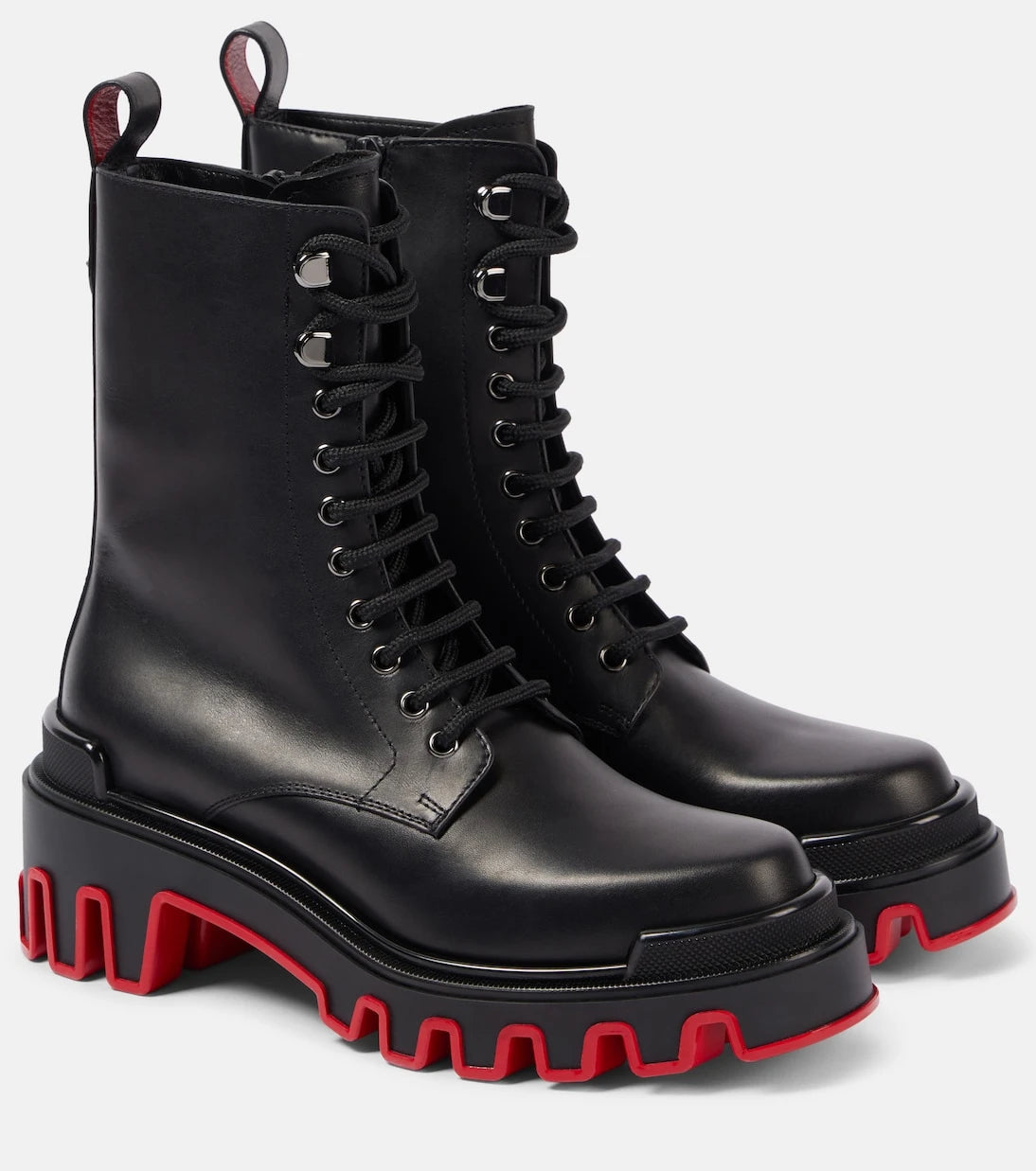 Christian Louboutin - Dune Trott Alta leather combat boots