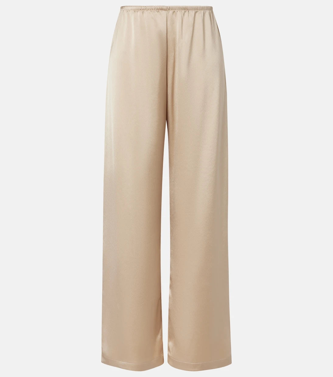 Leset - Barb mid-rise satin wide-leg pants