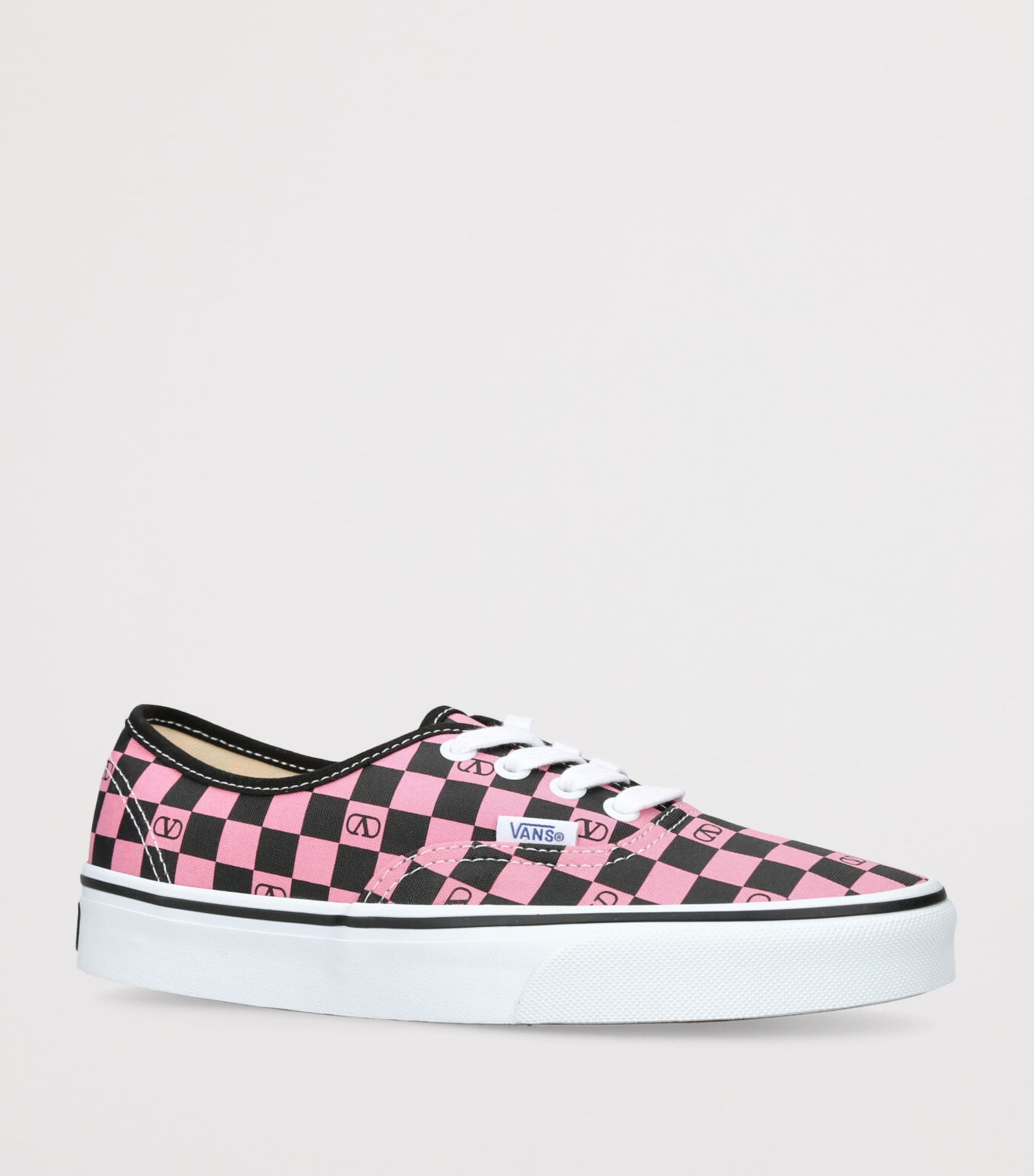 Valentino Garavani Pink x Vans Canvas Checkerboard Sneakers