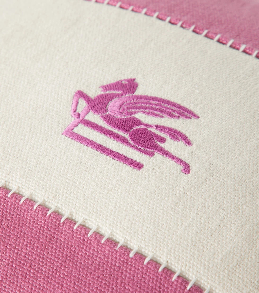 Etro - Pegaso embroidered linen cushion