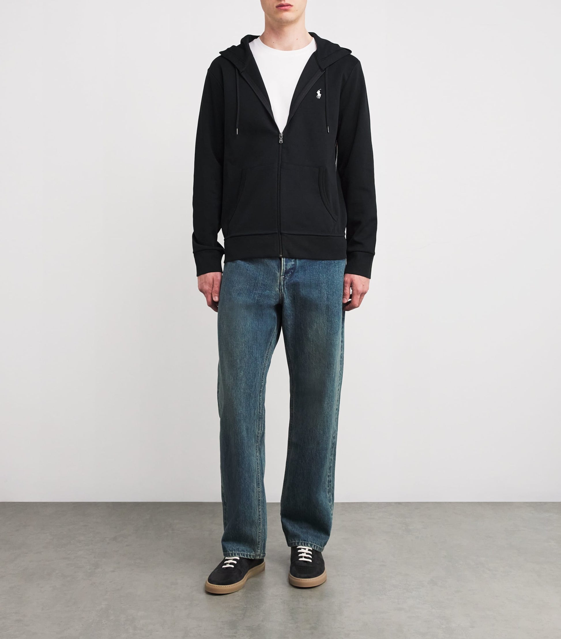 Polo Ralph Lauren Black Polo Pony Zip-Up Hoodie