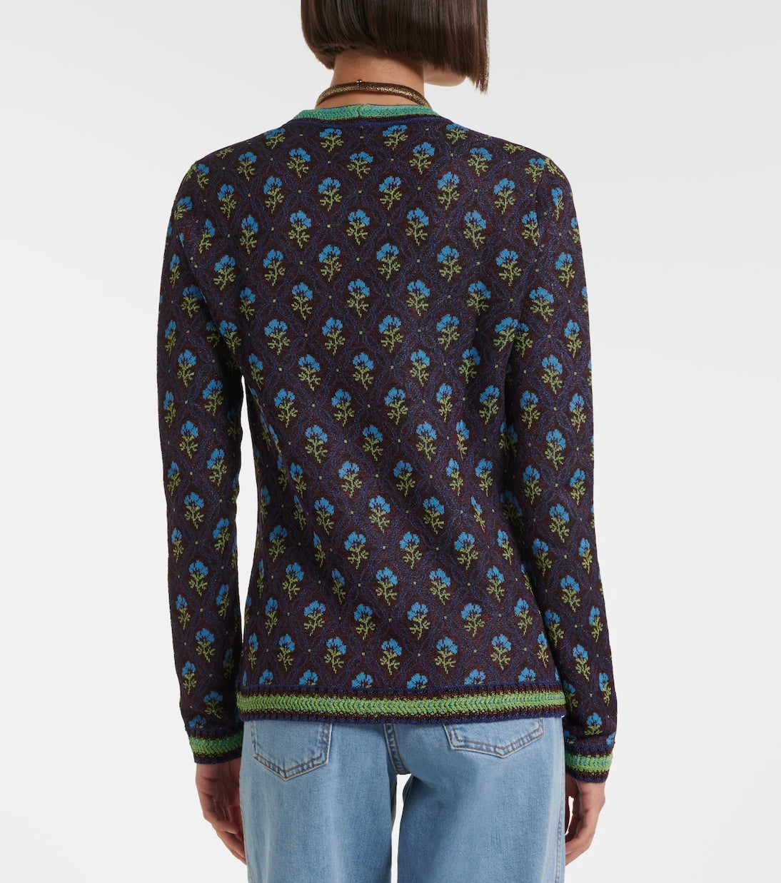 Etro - Floral jacquard cardigan