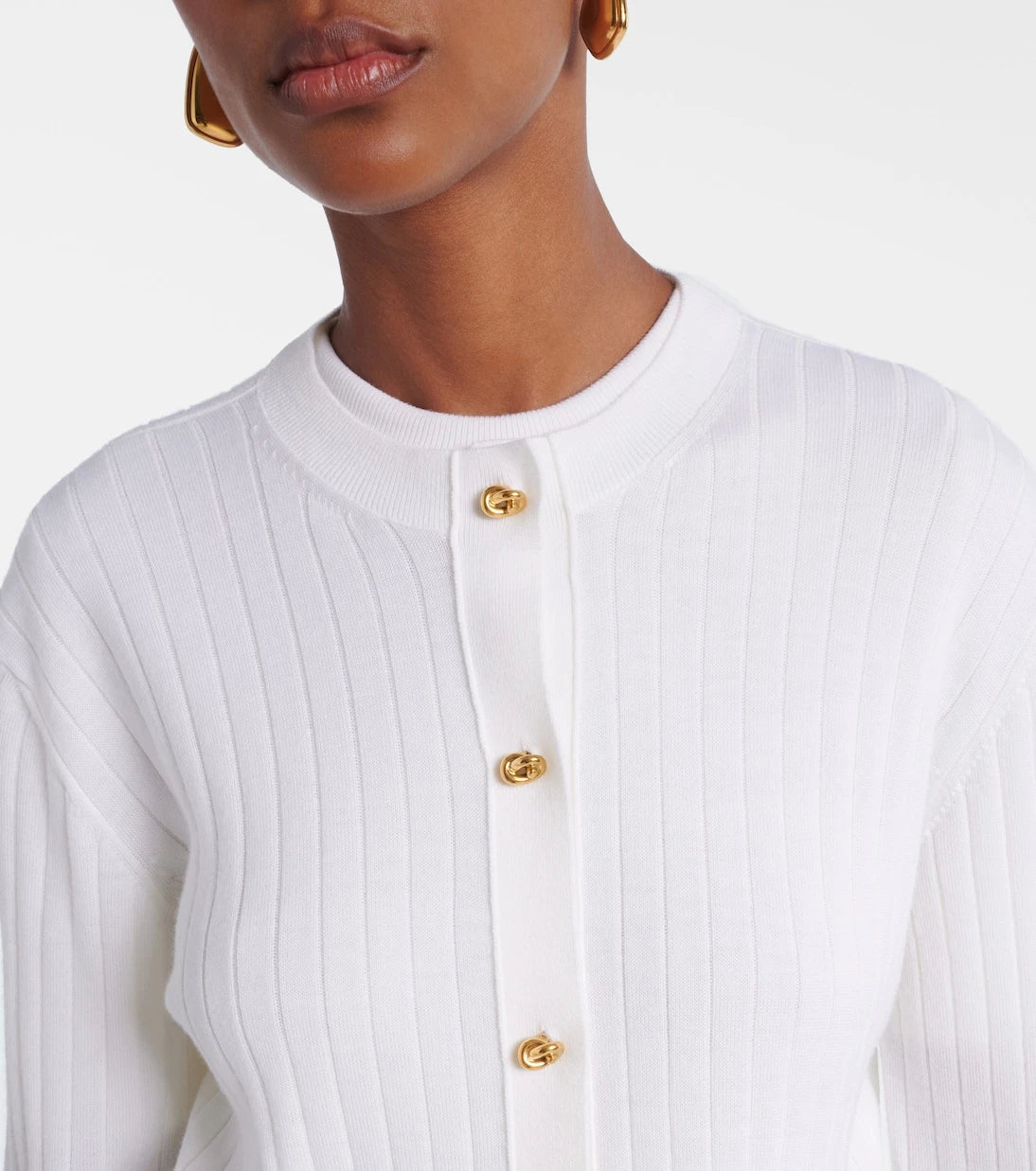 Bottega Veneta - سترة صوفية محبوكة مضلعة Knot