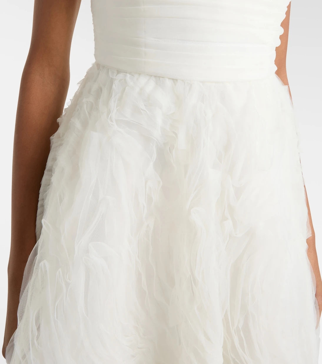 Rebecca Vallance - Bridal Willow ruffled mesh bustier gown