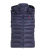 Water-Repellent Padded Gilet NAVY